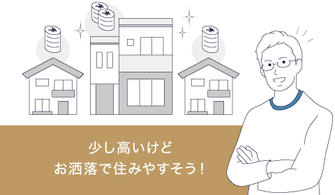 少し高いけどお洒落で住みやすそう！